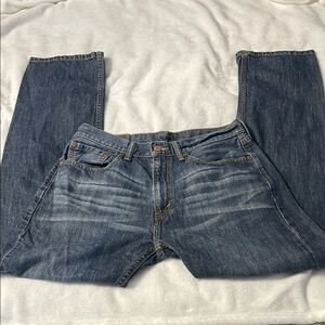 Levi's 505 Blue Relaxed Jeans with Classic Denim Style